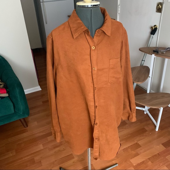 Suede button down - Picture 4 of 4